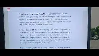 Compressed data software packages business processes integrity