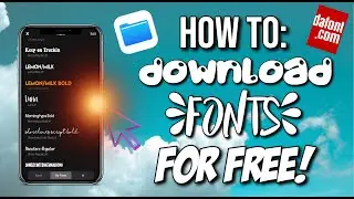 HOW TO DOWNLOAD FONTS FOR FREE ON IPHONE IN 2020! Dafont to Phonto/Vont (Walk-through tutorial)