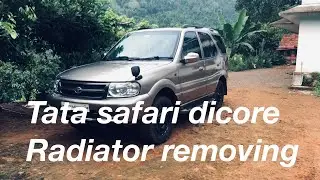 Tata safari dicore radiator removing
