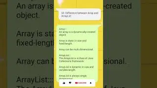 Array vs Array List Difference 