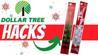 GENIUS 🌲  Dollar Tree DIY   MINI  TREE Christmas Decor HACKS