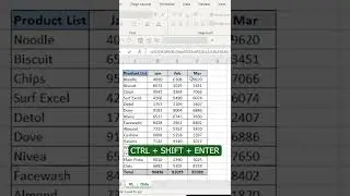 How to Extract Data Using Multiple Column Index in VLOOKUP | MS Excel | #shorts