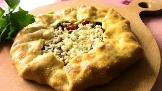 ГАЛЕТА с помидорами и брынзой. Простой открытый пирог.