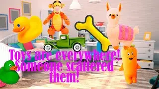 Let's collect all the toys by color! | Exploring colors | 모든 장난감을 색깔별로 모으자! 색상 탐색