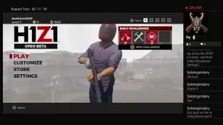deathstar2502's Live PS4 Broadcast H1Z1