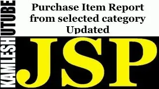 Purchase Item Report from selected category Updated (Web Application Using JSP Part 8)