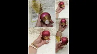 Esfera de navidad con alambre de aluminio