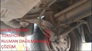 peugeot partner berlingo  arka torsiyon gıcırtı sesi için gres yağı ile yağlamak gresörlük montajı