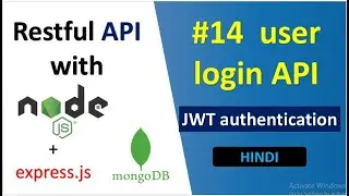 login API in nodejs with mongodb | JWT | HINDI | complete rest API in node.js, express.js & mongodb