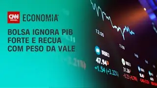 Bolsa ignora PIB forte e recua com peso da Vale | CNN PRIME TIME