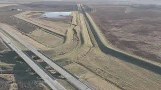 West of Hull above Highway 106 Twin Bridges DJI Mavic Air 2