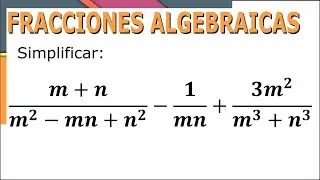 Suma y resta de fracciones algebraicas Ej 02 - SimpleAlgebra1