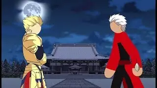 Gilgamesh Vs Archer - Fate/Stay Night Stick Fight!