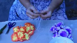 Гавайские бусы(леи) своими руками КАК СДЕЛАТЬ