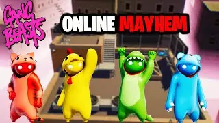 These ONLINE LOBBIES GOT CRAZY! HACKERS AND WILD KNOCKOUTS | Gang Beasts