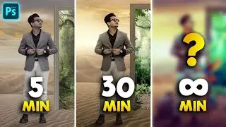 Photo Editing Challenge : 5 Minutes vs 30 Minutes vs 2 Hours !