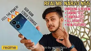 realme narzo n55 unboxing and review video - The Premium Budget Smartphone Gaming and Camera Test