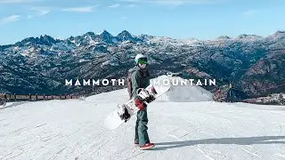 snowboarding at mammoth mountain california 2023