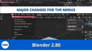 Blender 2.80: Major changes for the menus