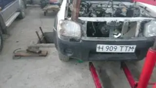 Nissan  np300 замена  двигателя  yd25 на qd32.