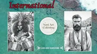Flipthrough International Customes by Nori Art Coloring
