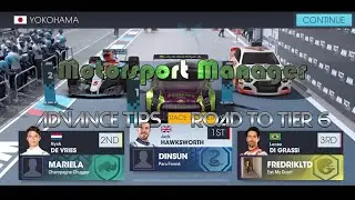Motorsport Manager Online - Advance Winning Tips - road to Tier 6 [ios]