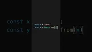 How to convert a string into an array with Array.from() in JavaScript!
