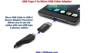 USB Type C To Micro USB Cable Adapter