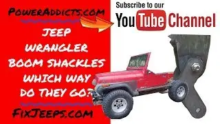 Jeep Wrangler - Boom Shackles - How to mount them and why