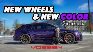 My Audi RS6 Avant Gets New Wheels and Color! *Midnight-purple*