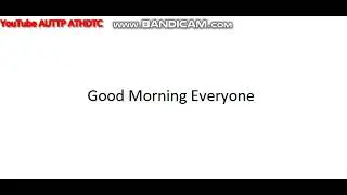 Good Morning
