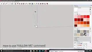 How to use FOLLOW ME tools in sketchup | Follow me tools examples