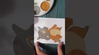 Cubone Artwork + Hi Miya Gouache Review