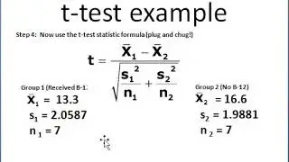 two sample t test by hand