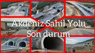 Akdeniz Sahil Yolu (Mersin-Antalya)tünel ve viyadüklerden son durum 28,12,2024 