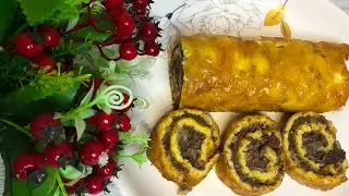 Мясной рулет. Етті рулет. Қазақша рецепт.