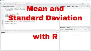 R - Mean and Standard Deviation