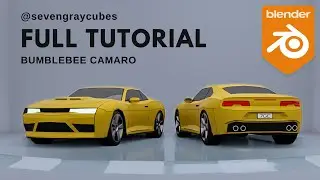 HOW TO model LOW POLY car in Blender ❗️FULL TUTORIAL❗️ Bumblebee Camaro