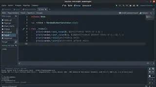 Случайное число Godot GDScript