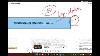 Amendment in CIRP Regulations w.e.f. 15-02-2024 || IBC-2016 || Recent Changes