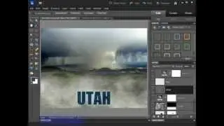 Lightning Effect in Photoshop Elements - Burnt Text