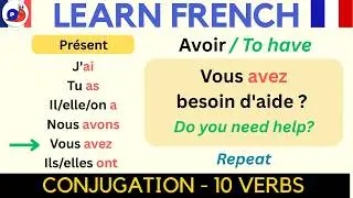 French Verb Conjugation Made Easy – 10 Key Verbs in 3 Tenses (with Examples)