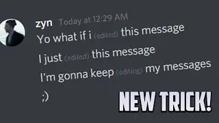 New (edited) Trick On Discord!