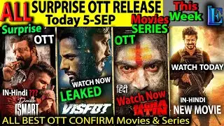 Double Ismart SURPRISE OTT Release 5-SEP NEW Hindi Movies Web-Series GOATinHindi, Visfot, BaghaJatin