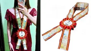 DIY MONEY SASH | MONEY GARLAND GRADUATION GIFT