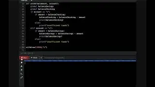 Python Coding Demo - How to create a simple ATM app using python