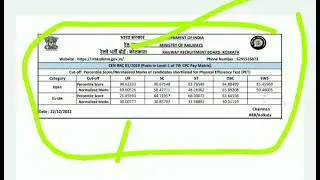 RRC GROUP D KOLKATA RESULT OUT /CUT-OFF 🔥🔥 / RRC GROUP D RESULT 2022/ RRC GROUP D RESULT OUT
