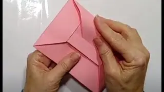 Супер_Быстро КОНВЕРТ С ЗАСТЕЖКОЙ из листа а4 .Подарочный Конверт Своими Руками.Оригами Конверт из A4