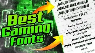 Best Gaming and GFX Editing Font - 50+ Fonts - ADDICTS TUTORICS