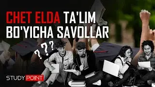 Chet Elda Ta'lim Bo'yicha Ko'p Beriladigan Savollar